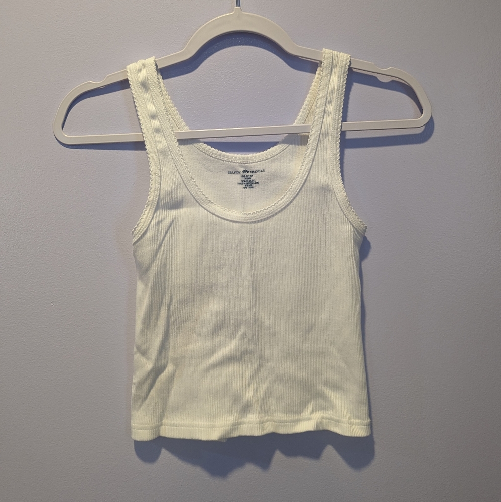 white tank top